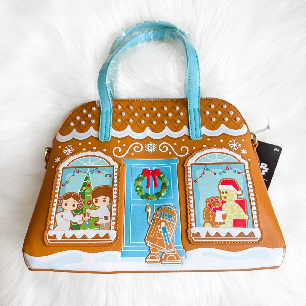 NWT Loungefly Star Wars Gingerbread House Handbag BoxLunch Exclusive RARE